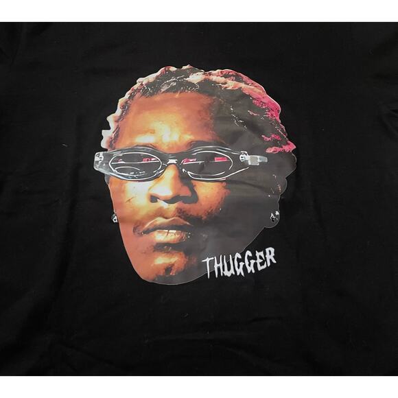 Young Thug Thugger Big Face Graphic T-Shirt Men's Medium - Picture 3 of 5